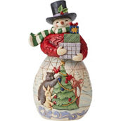 Jim Shore Heartwood Creek Snowman Arms Full of Gifts