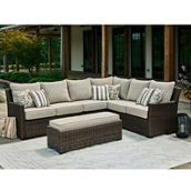 Signature Design by Ashley Brook Ranch Outdoor Sofa Sectional/Bench