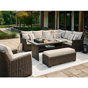 Signature Design by Ashley Brook Ranch 3 pc. Outdoor Sectional Set