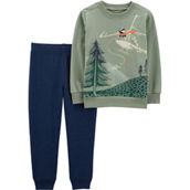Carter's Baby Boys Helicopter Pullover Top and Jogger Pants 2 pc. Set