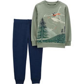 Carter's Toddler Boys Helicopter Pullover Top and Jogger Pants 2 pc. Set