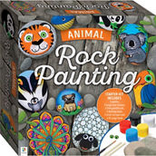 Hinkler Rock Painting Box Set For Adults: Animals