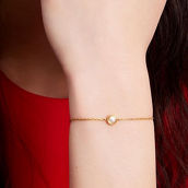 Kate Spade Set in Stone White Gold Solitaire Bracelet