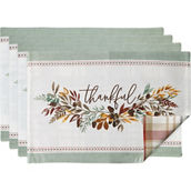 Design Imports Thankful Reversible Placemats, Set of 4