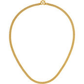 24K Pure Gold 24K Yellow Gold 5mm Solid Curb 20 in. Chain
