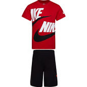 Nike Little Boys Big Double Logo Graphic Tee and Cargo Shorts 2 pc. Set