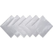 Design Imports Silver Stripe Napkin Set of 6