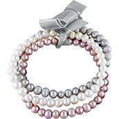 Sofia B. Cultured Freshwater Pearl 3 pc. Bracelet Set with Ribbon