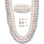 Sofia B. Cultured Freshwater Pearl Necklace, Bracelet and Earrings 9 pc. Set