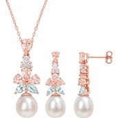 Sofia B. Cultured Freshwater Pearl Gemstone Drop Necklace & Earrings 2 pc. Set