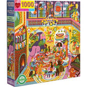 Family Dinner Night Square Jigsaw Puzzle 1000 pc.