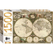 Mindbogglers Gold: Vintage World Map 1500 pc. Puzzle