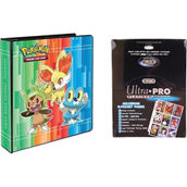 Pokemon X & Y 3 Ring Binder with 100 Ultra Pro Platinum 9 Pocket Sheets