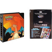 Pokemon: Charizard 2 in. Album with 100 Ultra Pro Platinum 9 Pocket Sheets