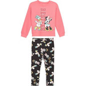 Disney Little Girls Minnie Mouse Top and Leggings 2 pc. Set