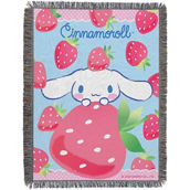 Northwest Cinnamoroll Strawberry Surprise Woven Tapestry Throw Blanket