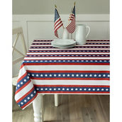 Benson Mills Stars and Stripes Fabric Printed Tablecloth