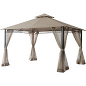 CasualWay Marinello 13 x 10 ft. Roof Style Gazebo with Mesh Netting