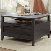 Sauder Coffee Table with Drawer, Raven Oak