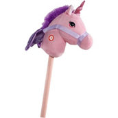Ponyland Toys Stick Horse with Sound, Pink Unicorn