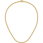 24K Pure Gold 2.5mm Yellow Gold Solid 18 in. Wheat Chain