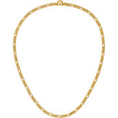 24K Pure Gold 24K Yellow Gold Solid 20 in. Figaro Chain