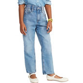 Old Navy Little Girls High-Waisted Slouchy Straight Built-In Tough Jeans