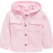 Old Navy Toddler Girls Thermal-Knit Hooded Shacket