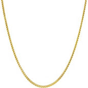 14K Yellow Gold 18 in. 0.9mm Solid Square Wheat Chain