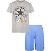 Converse Little Boys Frozen Friends Tee and Mesh Shorts 2 pc. Set