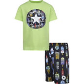 Converse Little Boys Frozen Friends Tee and All Over Print Shorts 2 pc. Set