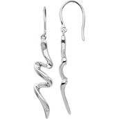 White Ice Sterling Silver Diamond Accent Dangle Earrings