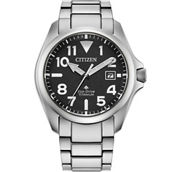 Citizen Men's Eco Drive Silvertone Super Titanium Bracelet 41mm Watch BN0241-59H