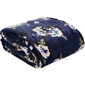 Vera Bradley Plush Throw Blanket, Blooms and Branches Navy