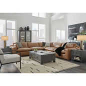 Leather+ by Ashley Emilia 5 pc. Sectional