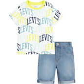 Levi's Little Boys Graphic Tee and Shorts 2 pc. Set
