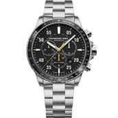 Raymond Weil Tango 300 Quartz Chronograph 43mm Black Dial Bezel Watch 8570ST205207