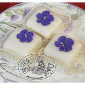 Atwood’s Bakery  1.25 oz. Petit Fours, Violets 16 ct.