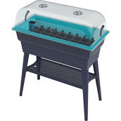 Bosmere Combi 32 x 15 x 39 in. Self-Watering Plastic Raised Garden Bed with Lid