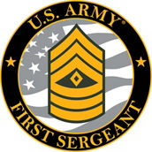 Army 1SG 3.5 in. Rank Decal