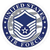 USAF MSgt 3.5 in. Rank Decal