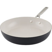 KitchenAid Hard Anodized Ceramic Black 12.25 in. Open Frying Pan
