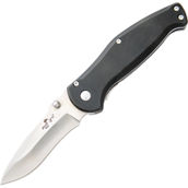 Bear & Son Cutlery 4 in. Bear Swipe Black Aircraft Aluminum Handle Knife