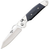 Bear & Son Cutlery 4.375 in. Black G10 Slide Lock Knife with Pocket Clip