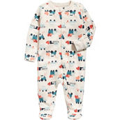 Old Navy Baby Boys Valentine's Day Printed 1x1 Two-Way Zip Pajamas