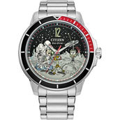 Citizen Men's Eco Drive Mickey Mouse Stainless Steel Bracelet Watch AW1709-54W