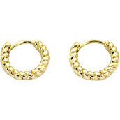 Panacea Gold Twisted Huggie Earrings