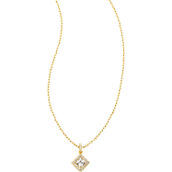 Kendra Scott Gracie Pendant Necklace in Gold White Cubic Zirconia