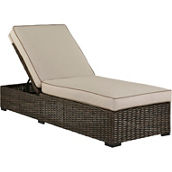 Signature Design by Ashley Coastline Bay Outdoor Chaise Lounge with Cushion