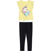 Gumballs Toddler Girls Glitter Graphic Tee and Jeggings 2 pc. Set